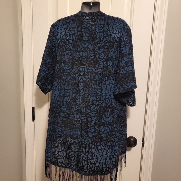 Hot Topic Duster M Blue Black - Picture 5 of 6